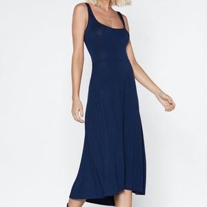NASTY GAL Navy “It Don't Mean a Thing” Midi Dress